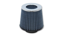Vibrant 1921C FITS: Open Funnel Perf Air Filter (5in Cone O.D. x 5in Tall x 2.5in inlet I.D.) Chrome Filter Cap Air Filters Universal Fit