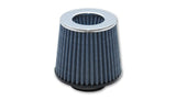 Vibrant 1923C FITS: Open Funnel Perf Air Filter (5in Cone O.D. x 5in Tall x 2.75in inlet I.D.) Chrome Filter Cap Air Filters Universal Fit