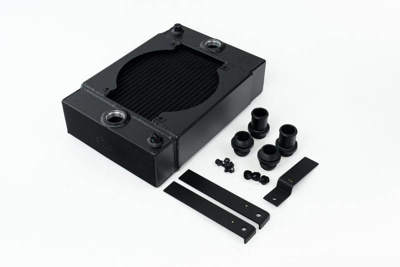 CSF 7065B FITS: Universal Drag Race / Tuck Radiator w/9in Spal Fan 10.5in H x 10in L x 3.6in W Black Radiators