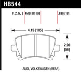 Hawk Performance HB544N.628 FITS: Hawk 06 Audi A6 Quattro Avant / 06-09 A6 Quattro HP+ Rear Brake Pads Brake Pads Performance