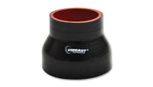 Load image into Gallery viewer, Vibrant 2835 FITS: 4 Ply Reinforced Silicone Transition Connector 3.25in I.D. x 3.5in I.D. x 3in long (BLACK) Silicone Couplers &amp; Hoses