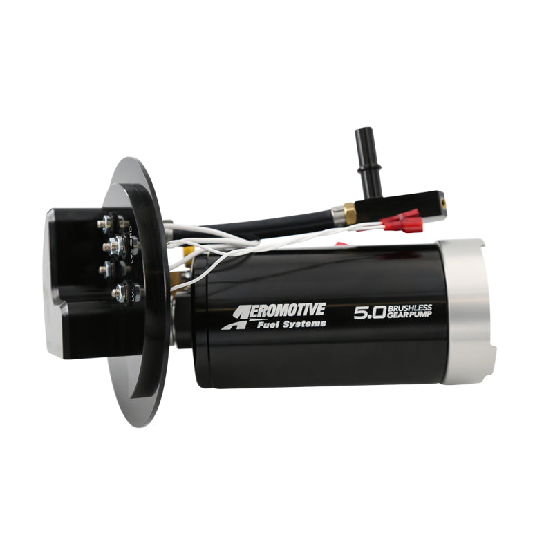 Aeromotive 19108 FITS: 11-17 Mustang S197/S550 Brushless 5.0 GPM Gear Pump 18-20 GT/Ecoboost Fuel Tanks