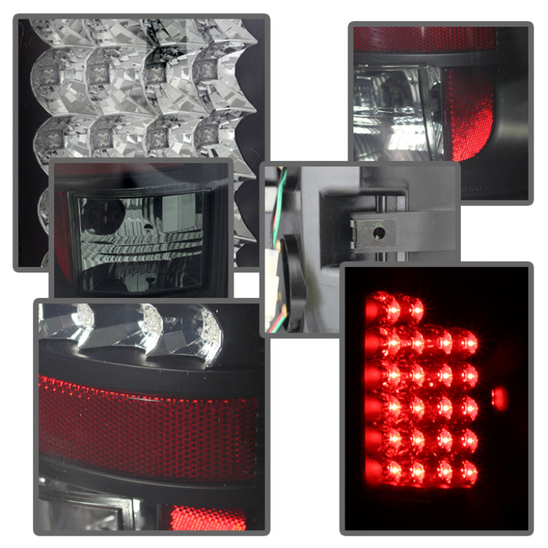 SPYDER 5078094 FITS: Dodge Ram 02-06 1500/Ram 2500/3500 03-06 LED Tail Light Black Smoke ALT-YD-DRAM02-LED-BSM Tail Lights