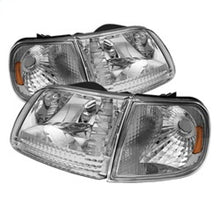 Load image into Gallery viewer, SPYDER 5070326 FITS:xTune Ford F150 97-03 / Expedition 97-02 Crystal Headlights w/Corner Chrome HD-JH-FF15097-SET-AM-C Headlights