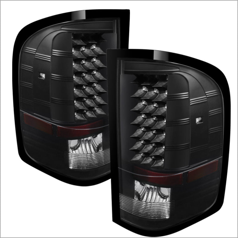 SPYDER 5073716 FITS:xTune Chevy Silverado 07-13 LED Tail Lights Black ALT-JH-CS07-LED-BK Tail Lights