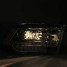 Load image into Gallery viewer, AlphaRex 880524 FITS: 09-18 Dodge Ram 1500HD PRO-Series Proj Headlights Plank Style Alpha Black w/Seq Signal/DRL Headlights