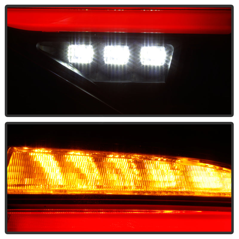 SPYDER 5086747 FITS: 08-14 Subara Impreza WRX Hatchback LED Tail Lights Seq Signal Blk Smoke ALT-YD-SI085D-SEQ-BSM Tail Lights