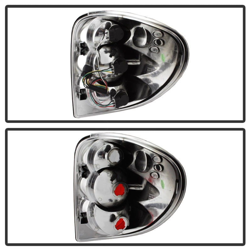 SPYDER 5002211 FITS: Dodge Caravan/Grand Caravan 01-07 Euro Style Tail Lights Black ALT-YD-DC01-BK Tail Lights