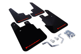 Rally Armor MF28-UR-BLK/RD FITS: 14-18 Subaru Forester Black Mud Flap w/ Red Logo Mud Flaps