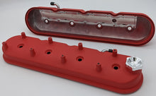 Load image into Gallery viewer, Granatelli Motor Sports 640363 FITS:Granatelli 96-22 GM LS Tall Valve Cover w/Integral Angled Coil Mounts Red Wrinkle (Pair) Valve Covers