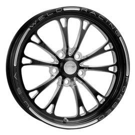 Weld 84B-1704204 FITS: V-Series 1-Piece 17x4.5 / 5x4.5 BP / 2.25in. BS Black Wheel Non-Beadlock Wheels Forged