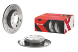 Brembo OE 09.9145.1X FITS:Brembo 10-13 Audi A3/15-16 A3/12-17 VW Beetle Front Premium Xtra Cross Drilled UV Coated Rotor Brake Rotors Drilled