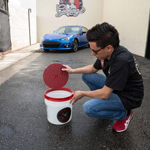 Load image into Gallery viewer, Chemical Guys DIRTTRAP02 FITS: Cyclone Dirt Trap Car Wash Bucket Insert Red Wash Buckets