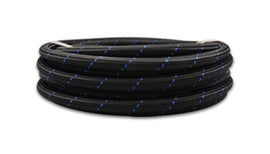 Vibrant 11972B FITS: -12 AN Two-Tone Black/Blue Nylon Braided Flex Hose (10 foot roll) Hoses