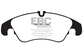 EBC UD13221 FITS: 11 Audi A6 2.0 Turbo Ultimax2 Front Brake Pads Brake Pads OE