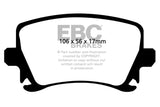 EBC DP21518 FITS: 06-13 Audi A3 2.0 Turbo (Girling rear caliper) Greenstuff Rear Brake Pads Brake Pads Performance