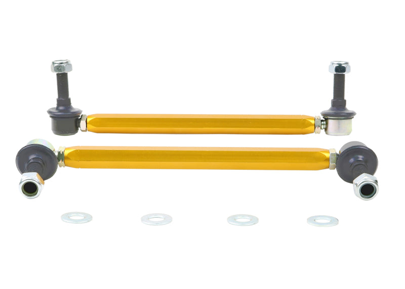 Whiteline KLC180-275 FITS: Universal Sway Bar Link Assembly Heavy Duty Adjustable Steel Ball Sway Bar Endlinks