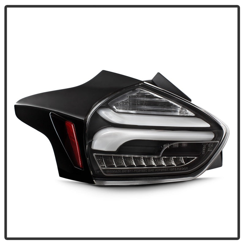 SPYDER 5085719 FITS: 15-17 Ford Focus Hatchback LED Tail Lights w/Indicator/Reverse Black (ALT-YD-FF155D-LED-BK) Tail Lights