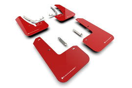 Rally Armor MF80-UR-RD/WH FITS: 2022 MK8 Volkswagen Golf GTI/R Red UR Mud Flap w/ White Logo Mud Flaps