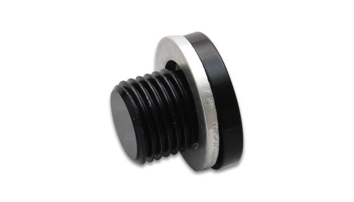 Vibrant 16660 FITS: M10 x 1.0 Metric Aluminum Port Plug with Crush Washer Fittings