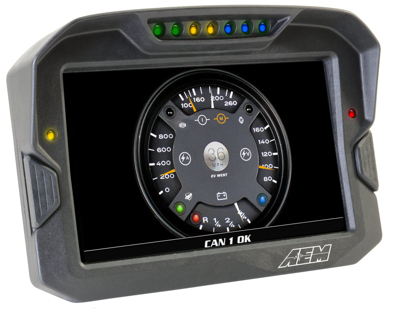 AEM 30-5703 FITS: CD-7 Logging GPS Enabled Race Dash Carbon Fiber Digital Display w/o VDM (CAN Input Only) Gauges