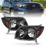 ANZO 111394 FITS: 2003-2005 Toyota 4Runner Crystal Headlights Black Headlights