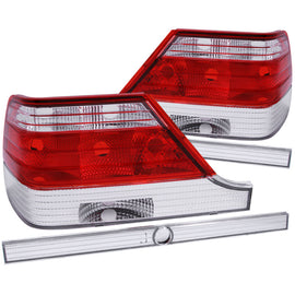 ANZO 221153 FITS: 1995-1999 Mercedes Benz S Class W140 Taillights Red/Clear Tail Lights