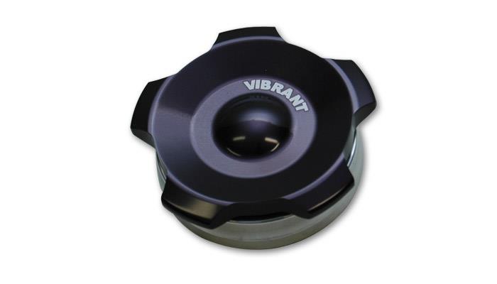 Vibrant 11291 FITS: 2in OD Aluminum Weld Bungs w/ Anodized Black Aluminum Threaded Cap (incl. O-Ring) Bungs
