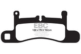 EBC DP42098R FITS: 12-15 Porsche 911 (991) (Cast Iron Rotor only) 3.4 Carrera Yellowstuff Rear Brake Pads Brake Pads Performance
