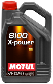 Motul 106144 FITS: 5L Synthetic Engine Oil 8100 10W60 X-Power Motor Oils