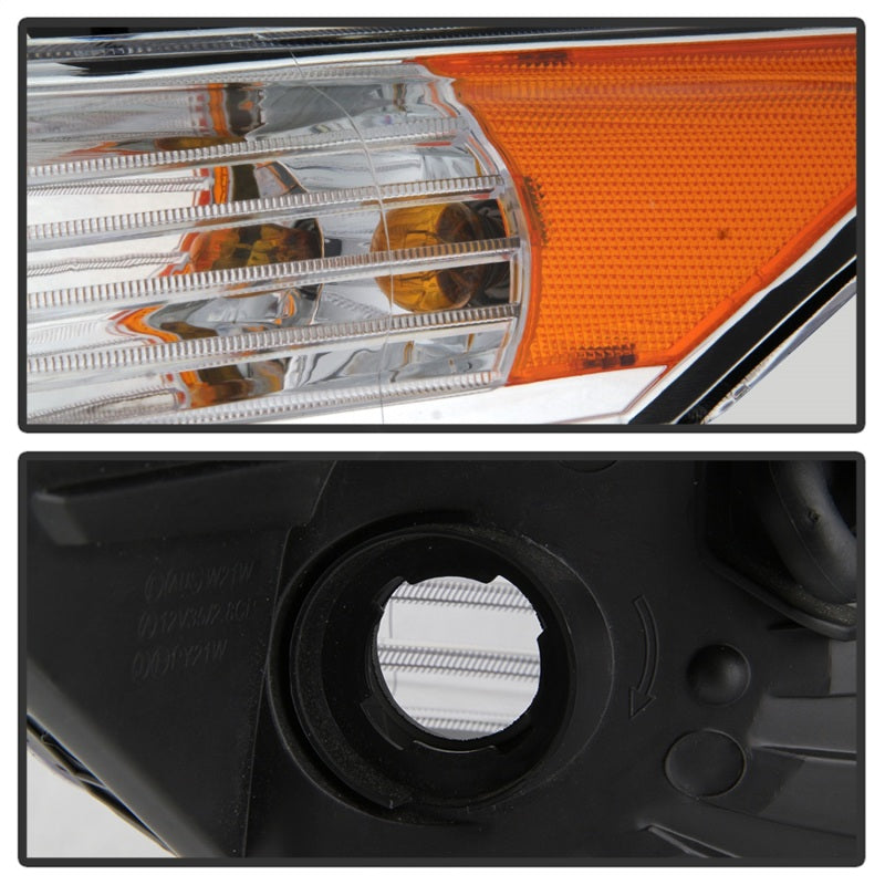 SPYDER 9042225 FITS:xTune 09-14 Acura TSX Projector Headlights Light Bar DRL Chrome (PRO-JH-ATSX09-LB-C) Headlights