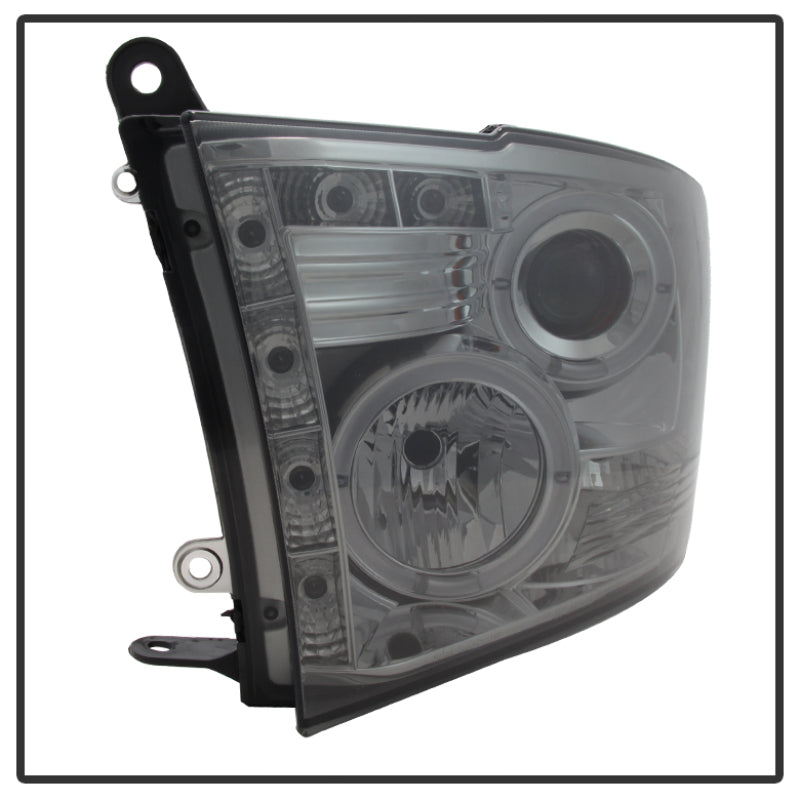 SPYDER 5010056 FITS: Dodge Ram 1500 09-14 10-14 Projector Headlights Halogen- LED Halo LED- Smke PRO-YD-DR09-HL-SM Headlights