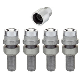 McGard 28020 FITS: Wheel Lock Bolt Set 4pk. (Radius Seat) M14X1.5 / 17mm Hex / 28.2mm Shank Length Chrome Wheel Bolts