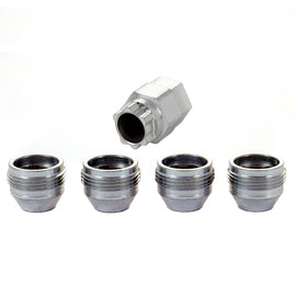 McGard 24012 FITS: Wheel Lock Nut Set 4pk. (Under Hub Cap / Cone Seat) M12X1.5 / 19mm & 21mm Hex / .775in. L Lug Nuts