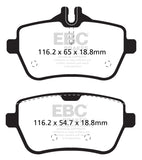 EBC DP32180C FITS: 14+ Mercedes-Benz S550 4.7 Twin Turbo Redstuff Rear Brake Pads Brake Pads Performance
