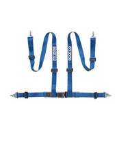Load image into Gallery viewer, SPARCO 04604BM1AZ FITS:Sparco Belt 2 Inch Blue 4Pt Snap-In Seat Belts &amp; Harnesses
