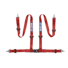 Load image into Gallery viewer, SPARCO 04604BM1RS FITS:Sparco Belt 2 Inch Red 4Pt Snap-In Seat Belts &amp; Harnesses