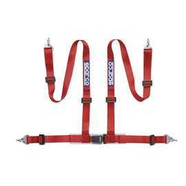 SPARCO 04604BM1RS FITS:Sparco Belt 2 Inch Red 4Pt Snap-In Seat Belts & Harnesses