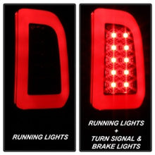 Load image into Gallery viewer, SPYDER 5084729 FITS: 08-16 Ford Super Duty F-250 V3 Light Bar LED Tail Lights Blk Smoke ALT-YD-FS07V3-LBLED-BSM Tail Lights