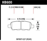 Hawk Infiniti G35 Sport/G37 / 08-10 Nissan Rogue / 07-09 Sentra SE-R / 10 Sentra SE-R M/T Performanc
