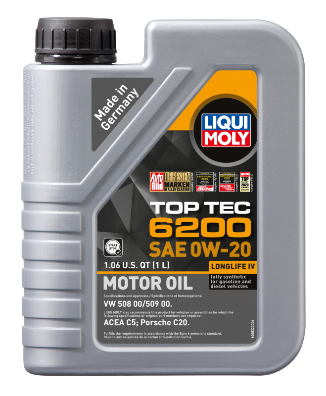 LIQUI MOLY 20236 FITS: 1L Top Tec 6200 Motor Oil 0W20 Motor Oils