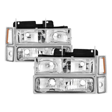 Load image into Gallery viewer, SPYDER 5069535 FITS:xTune Chevy Suburban 94-98 Headlights w/ Corner &amp; Parking Lights 8pcs Chrome HD-JH-CCK88-AM-C-SET Headlights