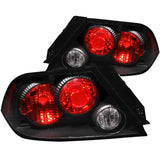 ANZO 221086 FITS: 2002-2003 Mitsubishi Lancer Taillights Black Tail Lights