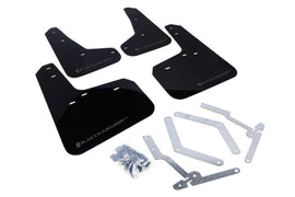 Rally Armor MF27-UR-BLK/GRY FITS: 12-19 Ford Focus ST / 16-19 RS Black Mud Flap w/Grey Logo Mud Flaps
