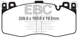 EBC DP42370R FITS: 2015+ BMW X5M 4.4TT (F85) Yellowstuff Front Brake Pads Brake Pads Performance