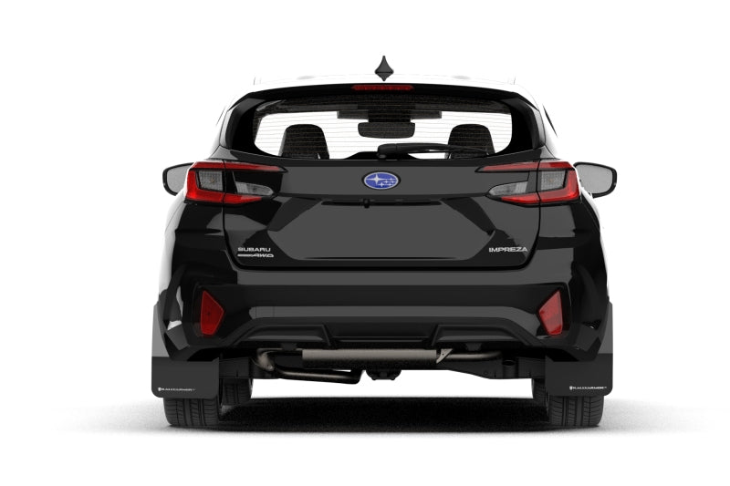 Rally Armor MF105-UR-BLK-RD FITS: 24-25 Subaru Impreza Black UR Mud Flap w/ Red Logo Mud Flaps