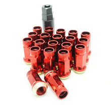 Load image into Gallery viewer, Wheel Mate 34938R FITS: Muteki SR45R Lug Nut Kit Lock Set 12x1.5 45mm Red Lug Nuts