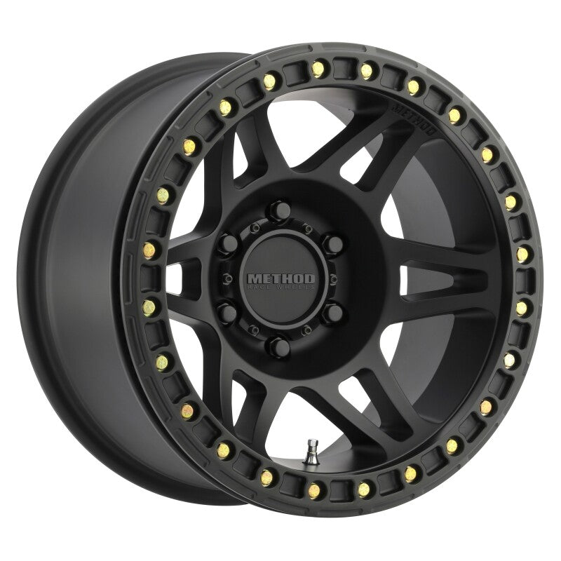 Method Wheels MR10679060544B FITS:Method MR106 Beadlock 17x9 -44mm Offset 6x5.5 108mm CB Matte Black w/BH-H24125 Wheel Wheels Cast