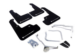 Rally Armor MF32-UR-BLK/WH FITS: 15-21 Subaru WRX/STI Black UR Mud Flap w/White Logo Mud Flaps
