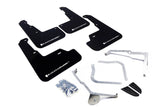 Rally Armor MF32-UR-BLK/WH FITS: 15-21 Subaru WRX/STI Black UR Mud Flap w/White Logo Mud Flaps